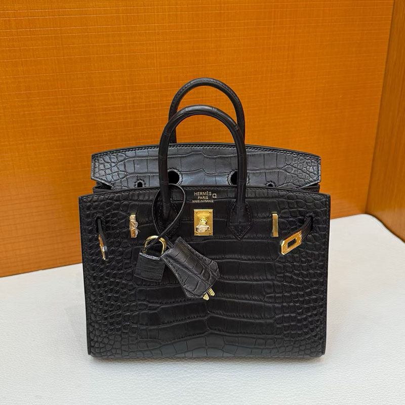エルメス バーキン20の通販 HERMES バーキン 20 セリエ 黒 ブラック クロコダイル ゴールド金具 H084534CC89 エルメス バーキン20 - 画像 (5)