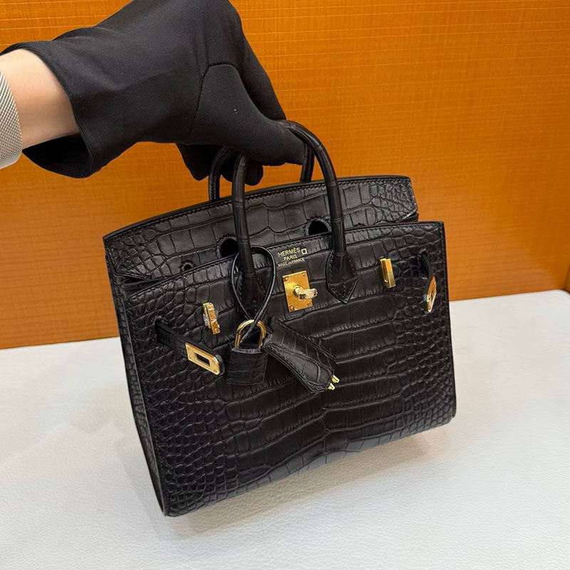 エルメス バーキン20の通販 HERMES バーキン 20 セリエ 黒 ブラック クロコダイル ゴールド金具 H084534CC89 エルメス バーキン20 - 画像 (4)