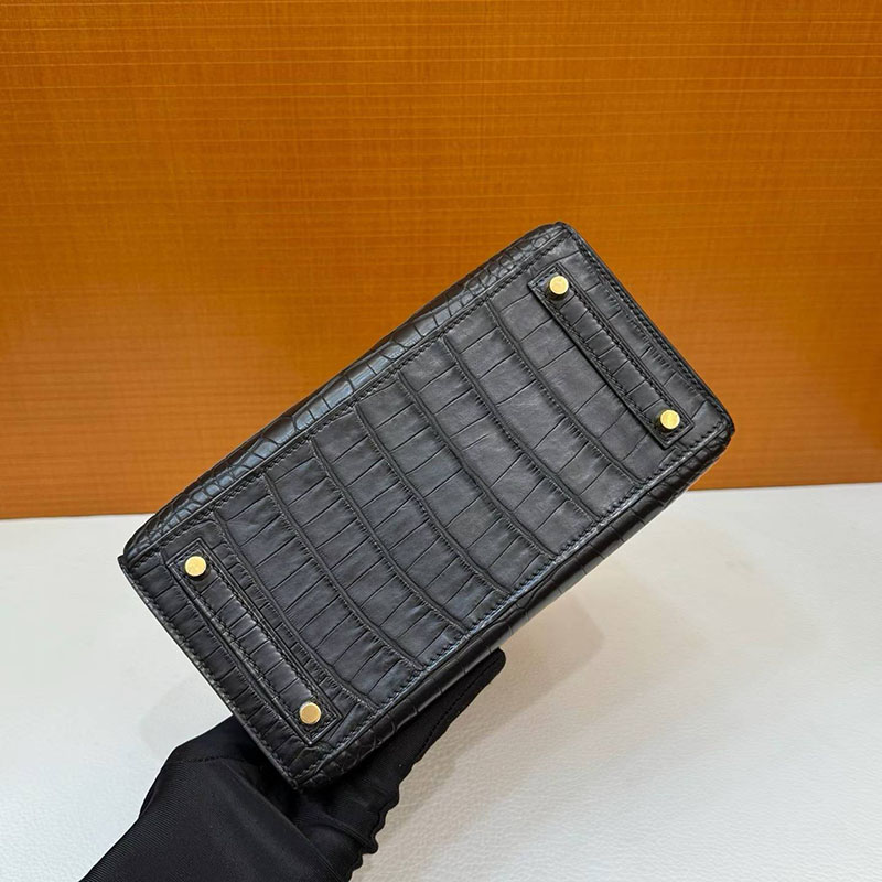 エルメス バーキン20の通販 HERMES バーキン 20 セリエ 黒 ブラック クロコダイル ゴールド金具 H084534CC89 エルメス バーキン20 - 画像 (2)