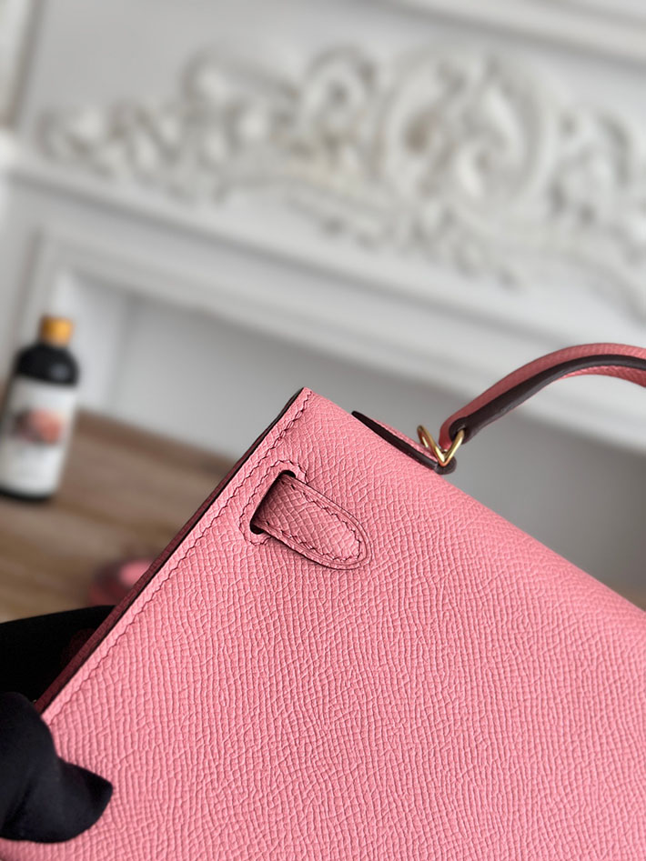 エルメス ショルダーバッグの定価 HERMES ケリーミニ2 ローズコンフェッティ ヴォーエプソン ゴールド金具 H073663CC1Q エルメス ケリーミニ アウトレット - 画像 (6)