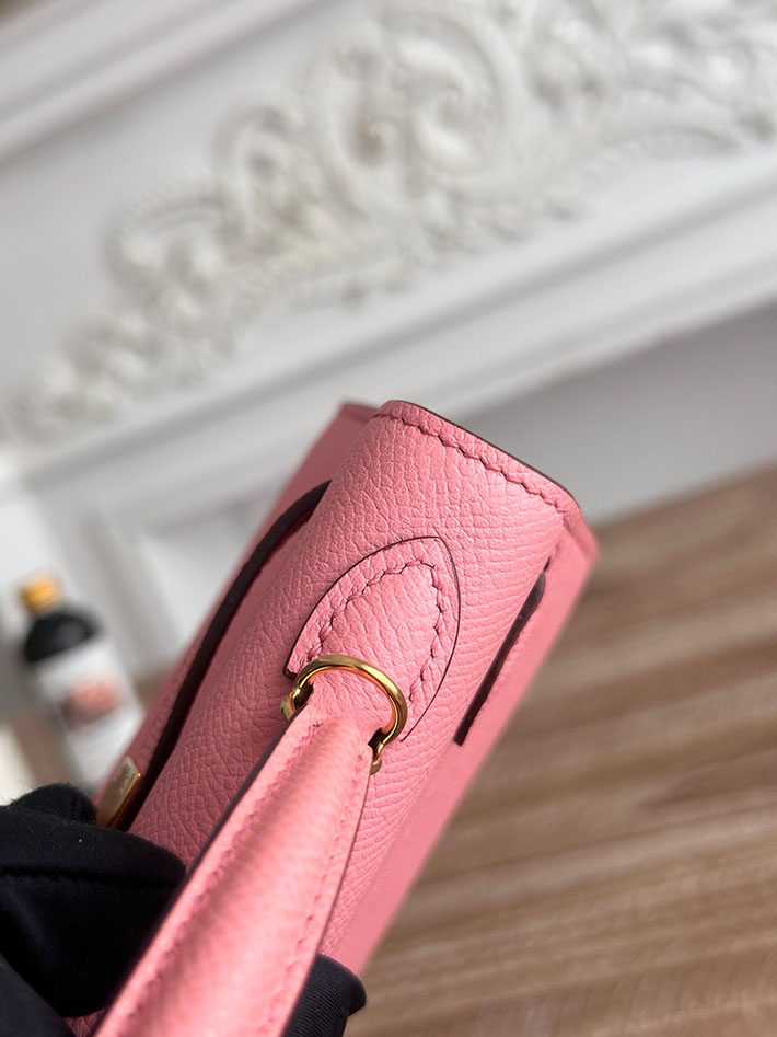 エルメス ショルダーバッグの定価 HERMES ケリーミニ2 ローズコンフェッティ ヴォーエプソン ゴールド金具 H073663CC1Q エルメス ケリーミニ アウトレット - 画像 (5)