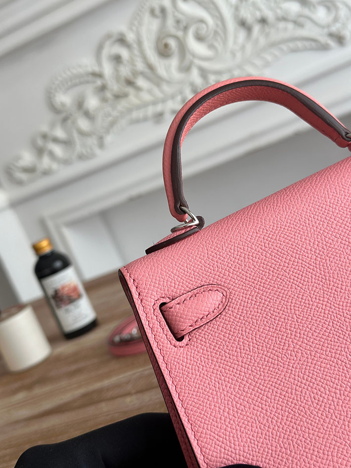 エルメス ショルダーバッグの定価 HERMES ケリーミニ2 ローズコンフェッティ ヴォーエプソン シルバー金具 H073663CK1Q エルメス バッグ アウトレット - 画像 (6)