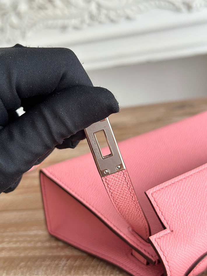 エルメス ショルダーバッグの定価 HERMES ケリーミニ2 ローズコンフェッティ ヴォーエプソン シルバー金具 H073663CK1Q エルメス バッグ アウトレット - 画像 (4)