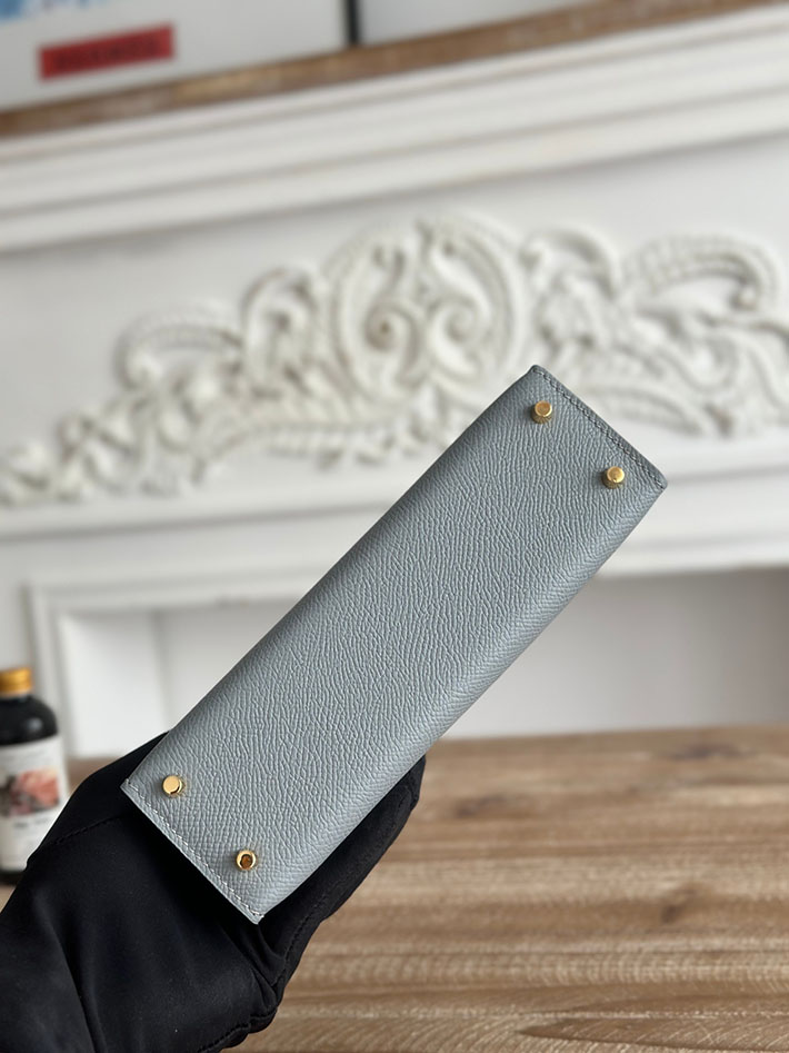 エルメス ショルダーバッグの定価 HERMES ケリーミニ2 ブルーラン ヴォーエプソン ゴールド金具 H073663CCJ7 エルメス バッグ 安い - 画像 (7)