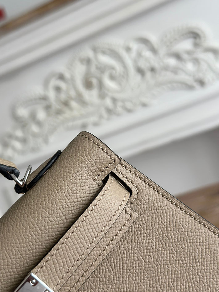 エルメス ショルダーバッグの定価 HERMES ケリーミニ2 トレンチ ヴォーエプソン シルバー金具 H073663CKS2 ミニケリー 新品 - 画像 (6)