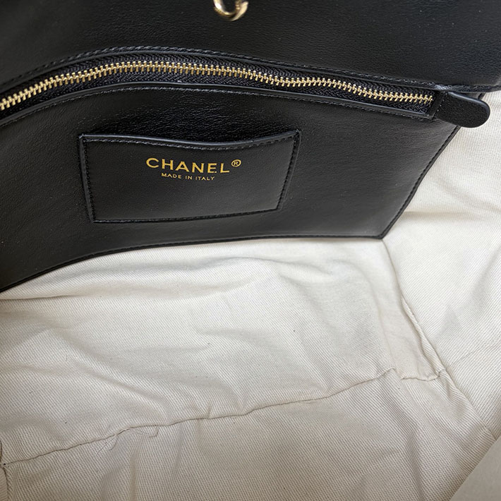 最高級シャネルスーパーコピー CHANEL 2026年 新作 スモール ショッピング バッグ エクリュ ブラック AS6285-B24238-U9414 シャネル トートバッグ 布 - 画像 (3)