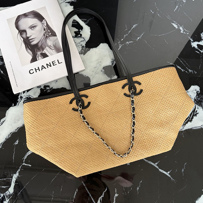 最高級シャネルスーパーコピー CHANEL 2026年 新作 トートバッグ ドーヴィル ナチュラル ブラック 2633285 シャネル トートバッグ キャンバス - 画像 (8)