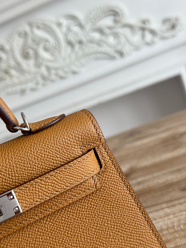 エルメス ショルダーバッグの定価 HERMES ケリーミニ2 ビスキュイ ヴォーエプソン シルバー金具 H073663CK4B エルメス ミニケリー 2 値段 - 画像 (8)