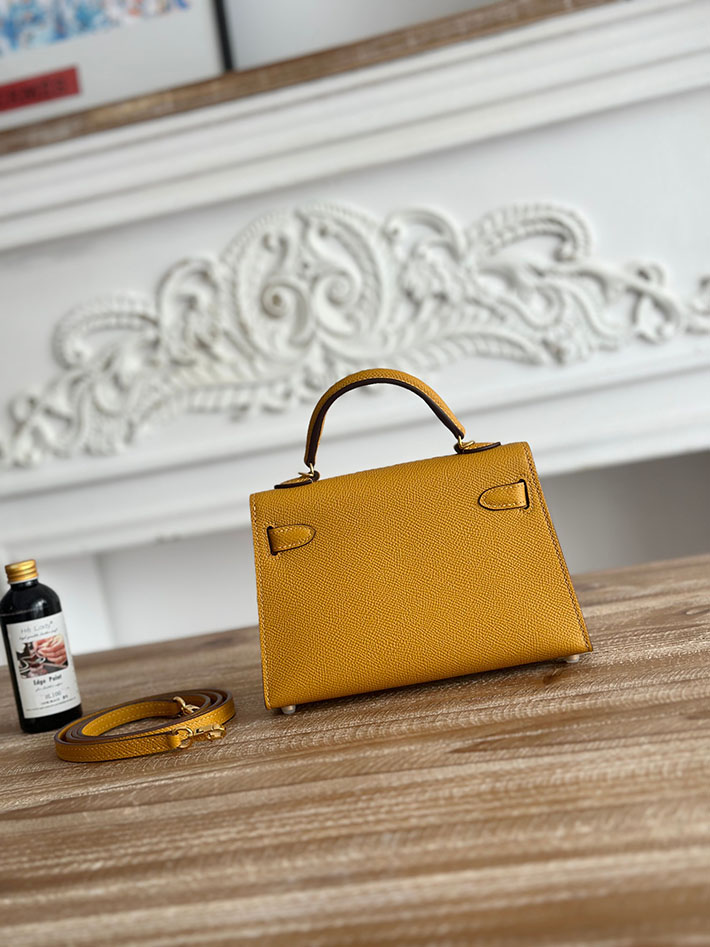 エルメス ショルダーバッグの定価 HERMES ケリーミニ2 ナチュラルサブレ ヴォーエプソン ゴールド金具 H073663CC21 エルメス ミニケリー2 定価 - 画像 (8)