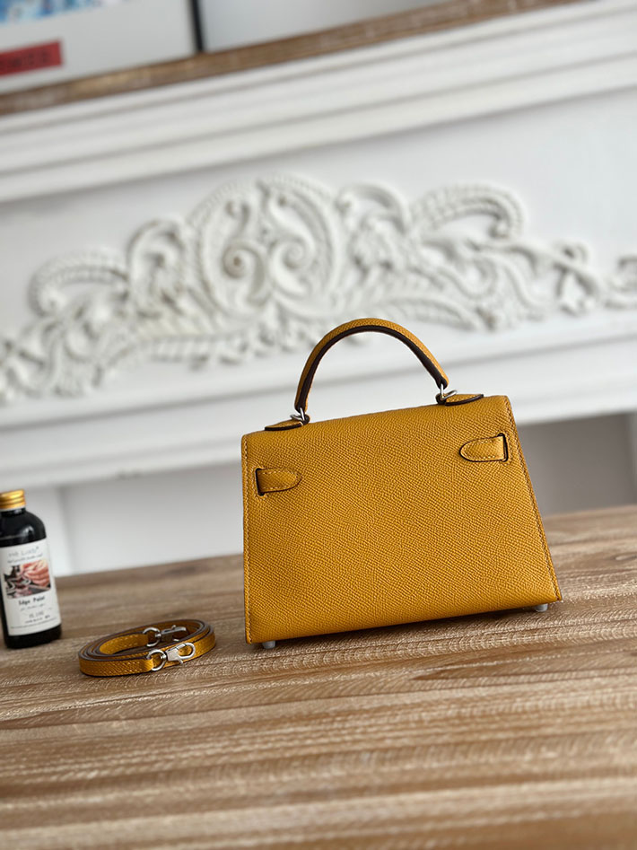 エルメス ショルダーバッグの定価 HERMES ケリーミニ2 ナチュラルサブレ ヴォーエプソン シルバー金具 H073663CK21 エルメス ミニケリー 定価 - 画像 (8)