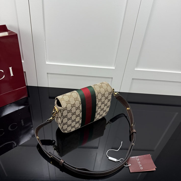 グッチ直営アウトレット店 GUCCI ホースビット 1955 スモール ショルダーバッグ サンド&ダークブラウン 866762 FAFV9 9653 グッチ バッグ 新作 - 画像 (8)