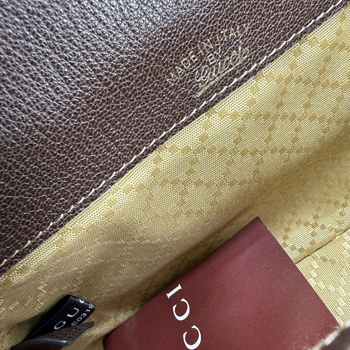 グッチ直営アウトレット店 GUCCI ホースビット 1955 スモール ショルダーバッグ サンド&ダークブラウン 866762 FAFV9 9653 グッチ バッグ 新作 - 画像 (2)