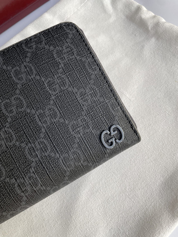 グッチ 財布 アウトレット GUCCI ジップアラウンドウォレット ブルー インテリア ブラック 822051 FACQC 1000 グッチ 長財布 黒 - 画像 (5)