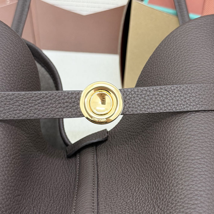 最高級ロロピアーナスーパーコピー Loro piana ギエラ・ショッパー・スモール ダークチョコレートリコリス FAO7473 ロロピアーナ トートバッグ - 画像 (5)