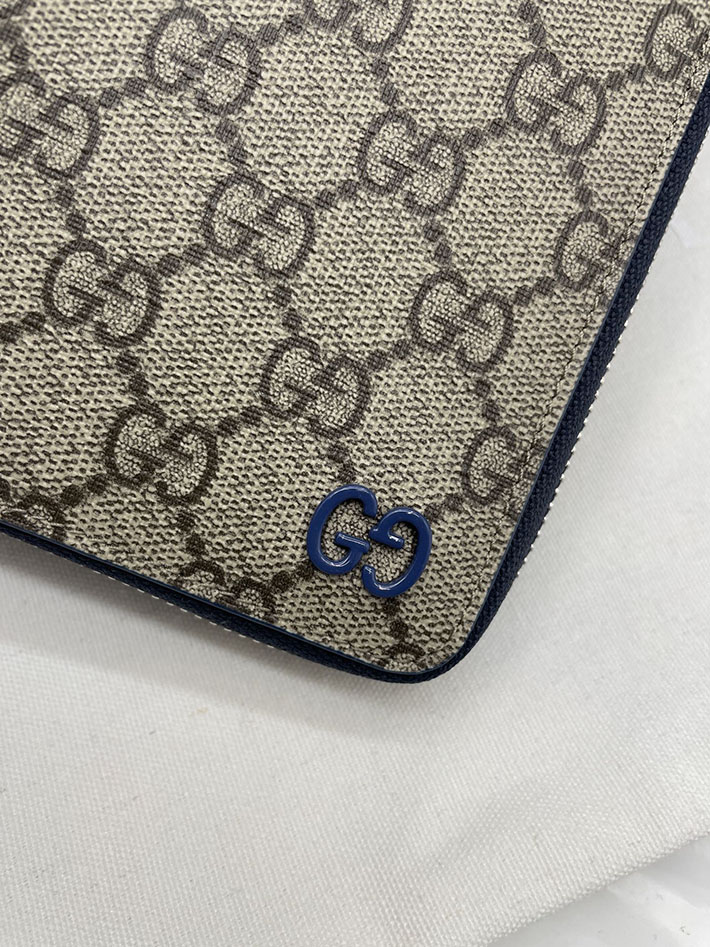 グッチ 財布 アウトレット GUCCI ジップアラウンドウォレット インテリア ベージュ&ブルー 822051 FACQC 4076 グッチ 長財布 新作 - 画像 (7)