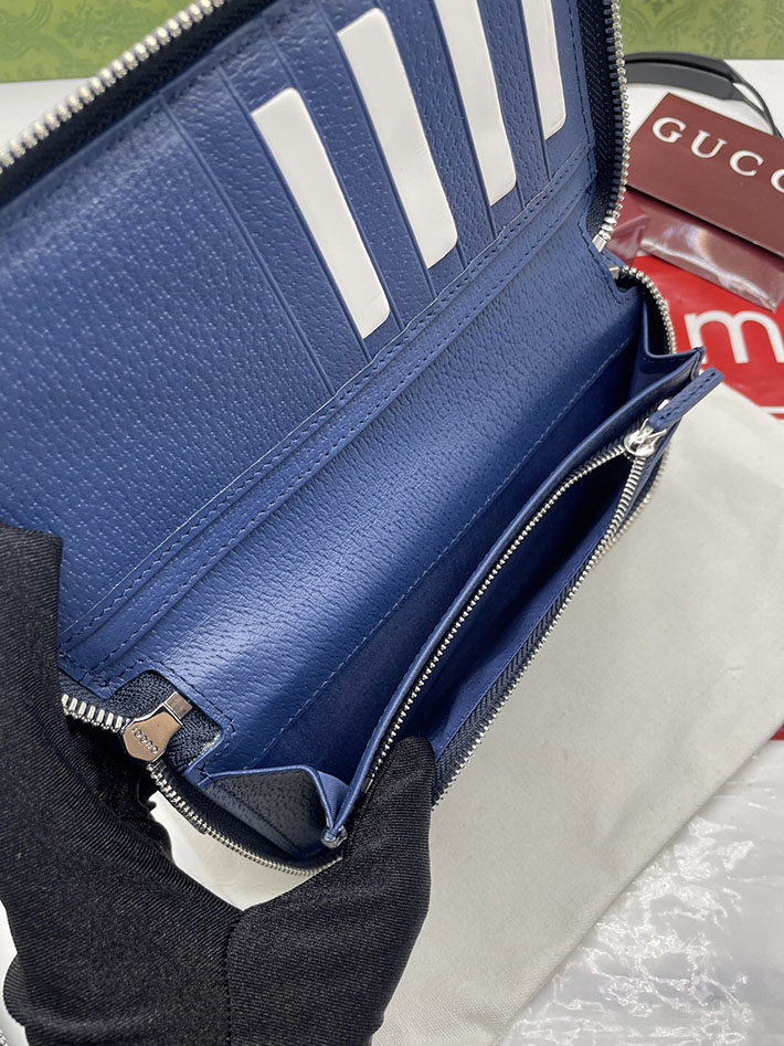 グッチ 財布 アウトレット GUCCI ジップアラウンドウォレット インテリア ベージュ&ブルー 822051 FACQC 4076 グッチ 長財布 新作 - 画像 (3)