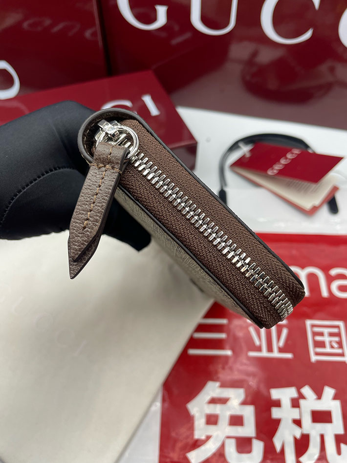 グッチ 財布 アウトレット GUCCI ジップアラウンドウォレット インテリア 822051 ベージュ/ブラウン 2633295 レディース グッチ 長財布 - 画像 (8)