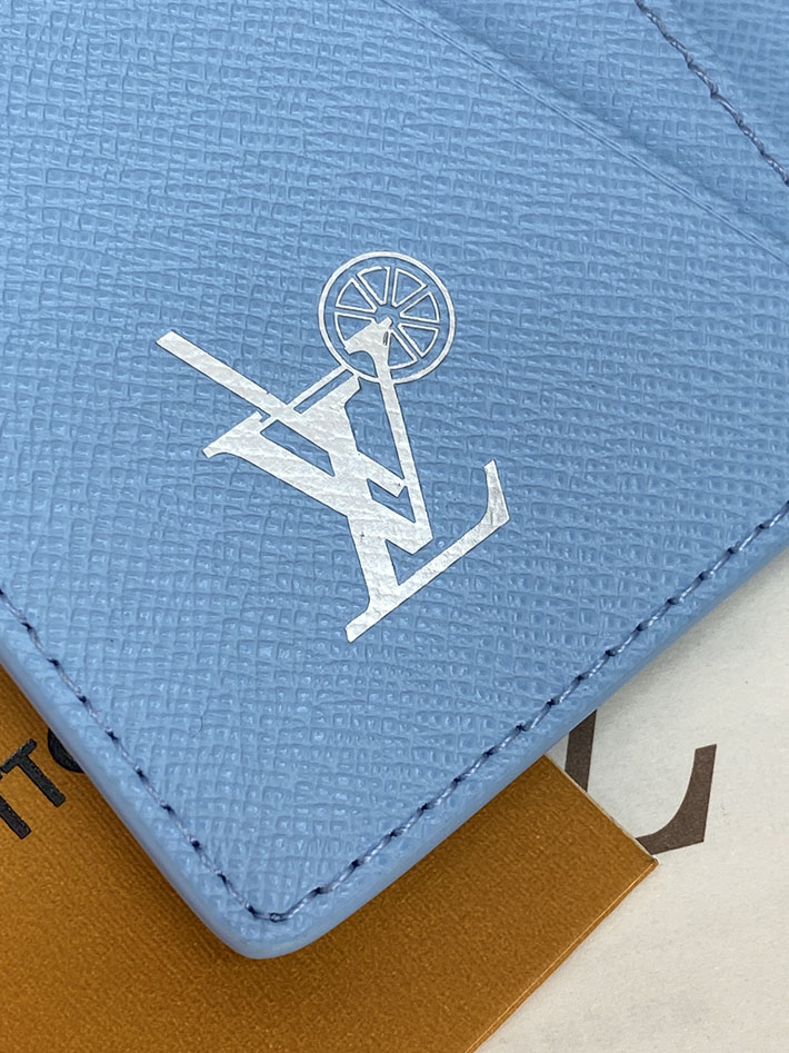 ルイヴィトン カードケース 販売店舗 lv カードケース オーガナイザー・ドゥ ポッシュ フローズンブルー M28622 ヴィトン カードケース 財布代わり - 画像 (4)