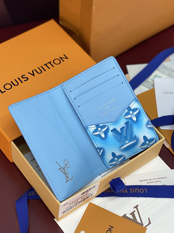 ルイヴィトン カードケース 販売店舗 lv カードケース オーガナイザー・ドゥ ポッシュ フローズンブルー M28622 ヴィトン カードケース 財布代わり - 画像 (11)
