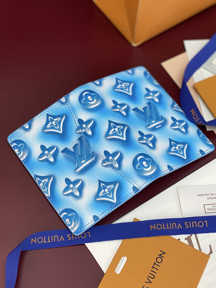 ルイヴィトン カードケース 販売店舗 lv カードケース オーガナイザー・ドゥ ポッシュ フローズンブルー M28622 ヴィトン カードケース 財布代わり - 画像 (8)