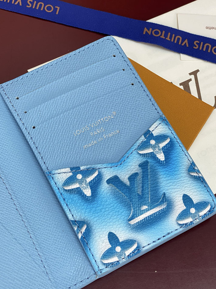 ルイヴィトン カードケース 販売店舗 lv カードケース オーガナイザー・ドゥ ポッシュ フローズンブルー M28622 ヴィトン カードケース 財布代わり - 画像 (7)