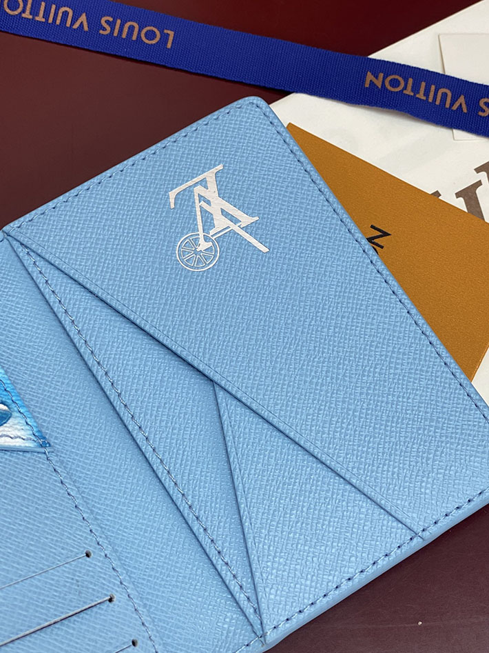ルイヴィトン カードケース 販売店舗 lv カードケース オーガナイザー・ドゥ ポッシュ フローズンブルー M28622 ヴィトン カードケース 財布代わり - 画像 (6)