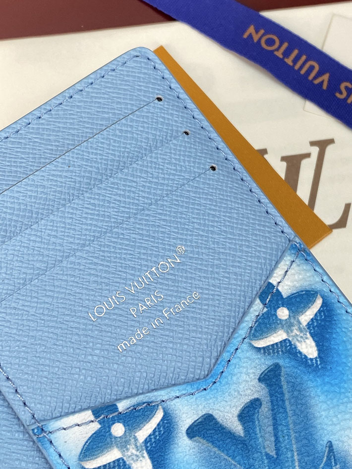 ルイヴィトン カードケース 販売店舗 lv カードケース オーガナイザー・ドゥ ポッシュ フローズンブルー M28622 ヴィトン カードケース 財布代わり - 画像 (5)