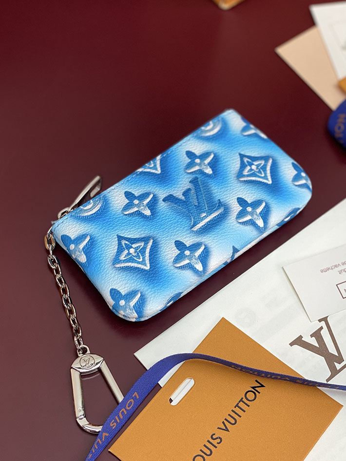 ルイヴィトン カードケース 販売店舗 lv カード&キーケース ポシェット・クレ フローズンブルー 2633299 ヴィトン キーケース 新作 - 画像 (9)