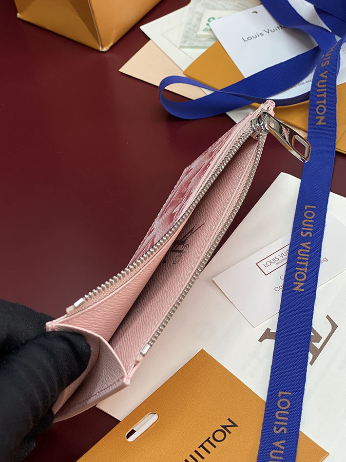 ルイヴィトン カードケース 販売店舗 lv コインカード・ケース コットンキャンディピンク 2633301 ヴィトン カードケース 財布代わり - 画像 (7)