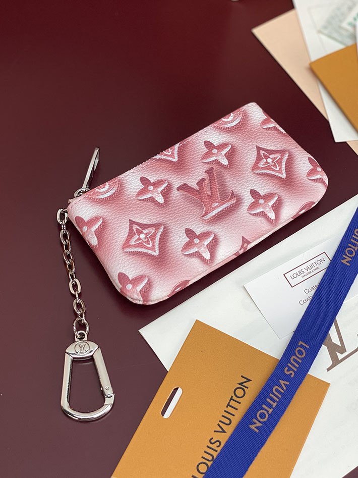 ルイヴィトン カードケース 販売店舗 lv カード&キーケース ポシェット・クレ XS コットンキャンディピンク M28665 ヴィトン キーケース レディース - 画像 (9)