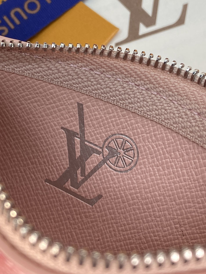ルイヴィトン カードケース 販売店舗 lv カード&キーケース ポシェット・クレ XS コットンキャンディピンク M28665 ヴィトン キーケース レディース - 画像 (6)