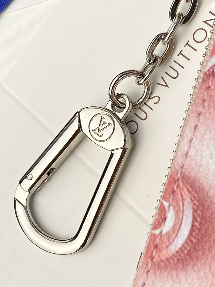 ルイヴィトン カードケース 販売店舗 lv カード&キーケース ポシェット・クレ XS コットンキャンディピンク M28665 ヴィトン キーケース レディース - 画像 (4)