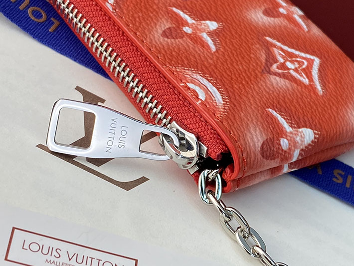 ルイヴィトン カードケース 販売店舗 lv カード&キーケース ポシェット・クレ ルージュ・グルナディーヌ 2633307 ルイヴィトン カードケース 財布代わり - 画像 (3)