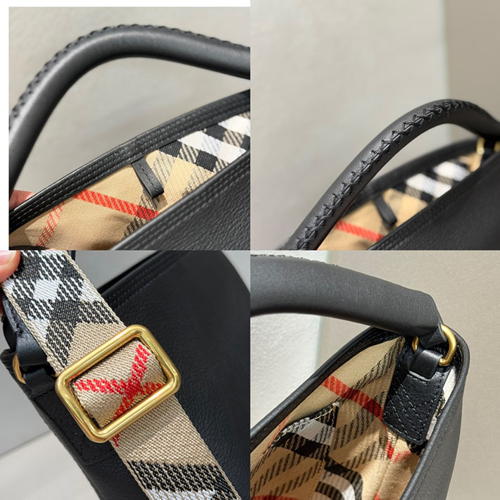 バーバリー バッグ アウトレット Burberry ミニ Bクリップ バケットバッグ ブラック 81235941 バーバリー TBバッグ - 画像 (3)