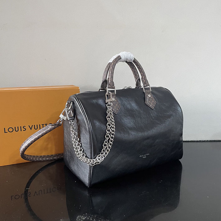 ルイヴィトン販売店舗 レディースバッグ Louis Vuitton スピーディ・ソフト 30 ブラック M29419 ルイヴィトン スピーディ 新作 - 画像 (9)