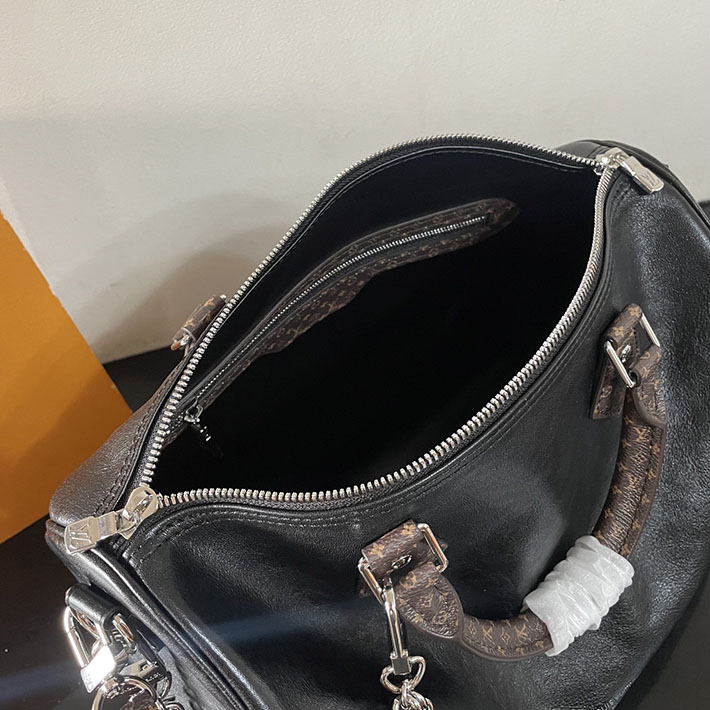 ルイヴィトン販売店舗 レディースバッグ Louis Vuitton スピーディ・ソフト 30 ブラック M29419 ルイヴィトン スピーディ 新作 - 画像 (3)