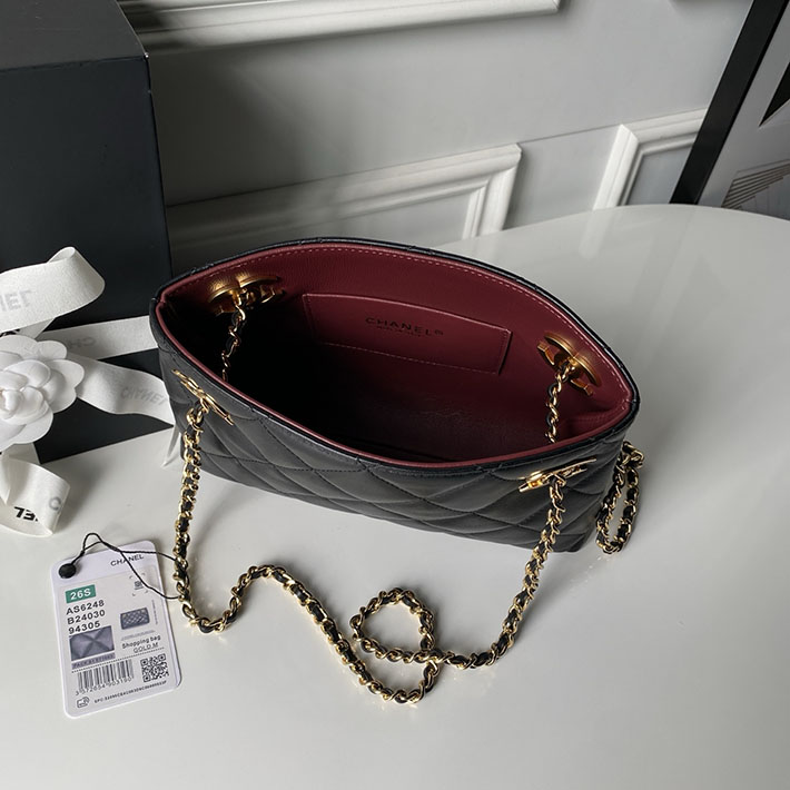 シャネル 新作バッグ 2026 CHANEL 2026年 新作 スモール ショッピング バッグ ブラック AS6248-B24030-94305 シャネルバッグ 人気ランキング - 画像 (4)
