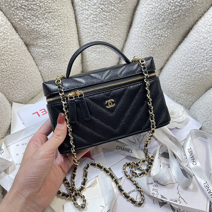 シャネル 新作バッグ 2026 CHANEL 2026年 新作 ヴァニティケース ブラック AP5212-B23785-94305 シャネル ポーチ バッグ - 画像 (9)