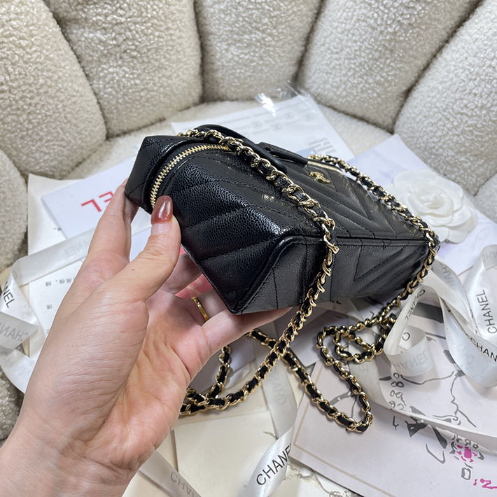 シャネル 新作バッグ 2026 CHANEL 2026年 新作 ヴァニティケース ブラック AP5212-B23785-94305 シャネル ポーチ バッグ - 画像 (8)