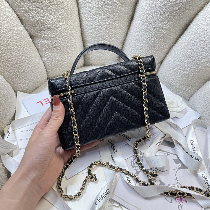シャネル 新作バッグ 2026 CHANEL 2026年 新作 ヴァニティケース ブラック AP5212-B23785-94305 シャネル ポーチ バッグ - 画像 (7)