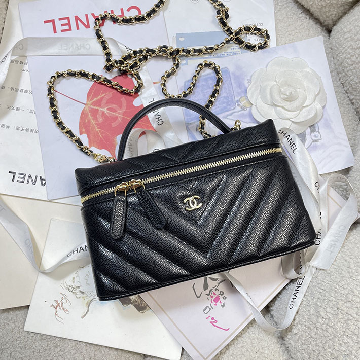 シャネル 新作バッグ 2026 CHANEL 2026年 新作 ヴァニティケース ブラック AP5212-B23785-94305 シャネル ポーチ バッグ - 画像 (6)
