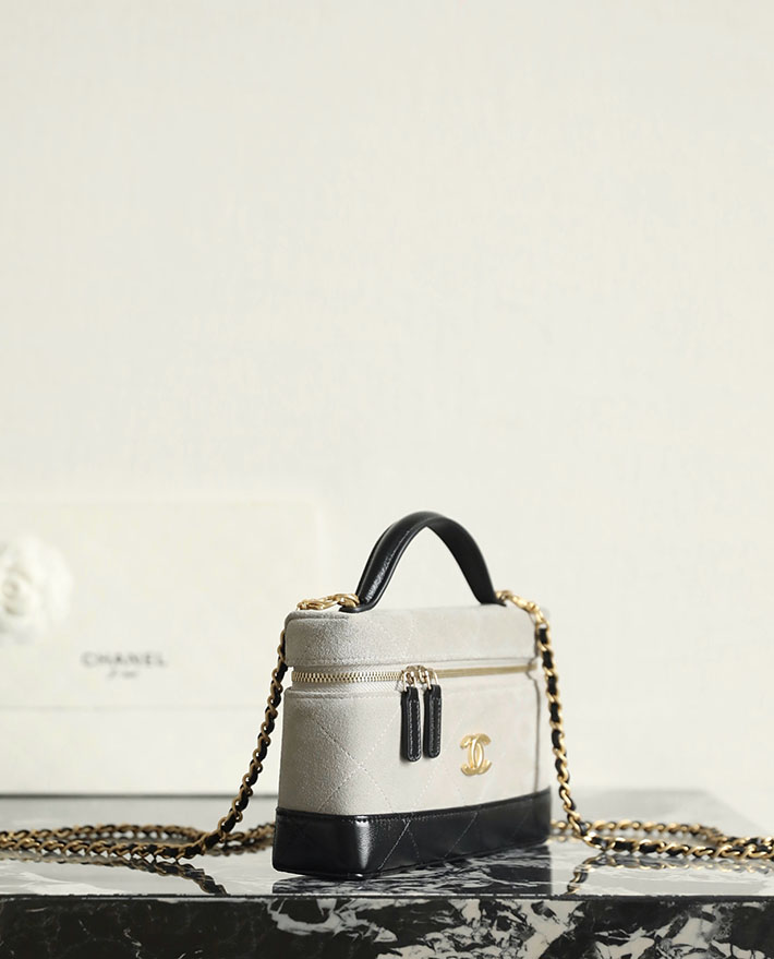 シャネル 新作バッグ 2026 CHANEL 2026年 新作 ヴァニティケース グレー ブラック AP5186-B20827-U1535 シャネル バニティバッグ - 画像 (8)