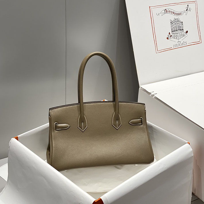 ショルダーバーキン29の定価 HERMES バーキンショルダーライト 29 エトゥープ スイフト シルバー金具 H085237CK18 エルメス バッグ人気ランキング - 画像 (8)