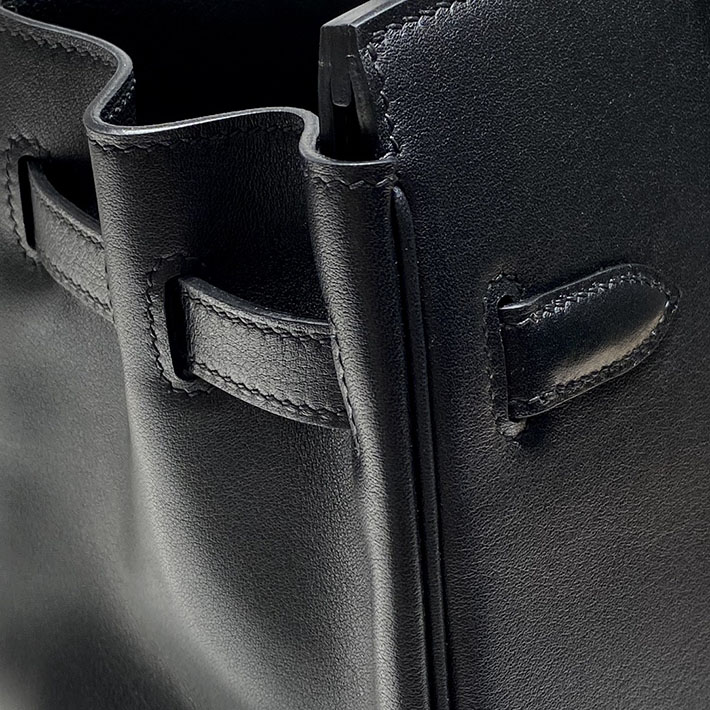ショルダーバーキン29の定価 HERMES バーキンショルダーライト 29 ブラック スイフト シルバー金具 H085237CK89 shoulder birkin 29 - 画像 (5)