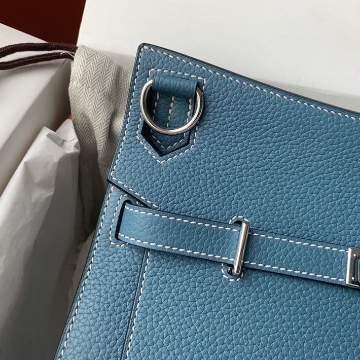 エルメス ジプシエールの通販 HERMES ジプシエール 28cm ブルージーン トリヨンクレマンス シルバー金具 H061784CK75 ジプシエール 28 定価 - 画像 (9)