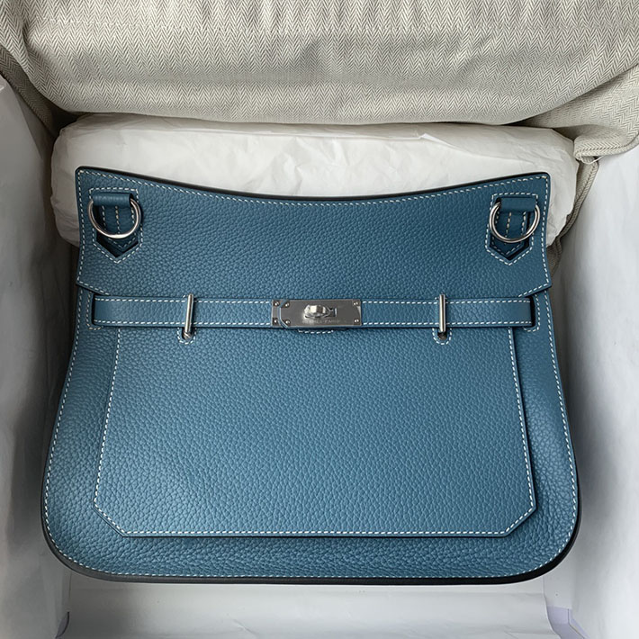 エルメス ジプシエールの通販 HERMES ジプシエール 28cm ブルージーン トリヨンクレマンス シルバー金具 H061784CK75 ジプシエール 28 定価 - 画像 (6)