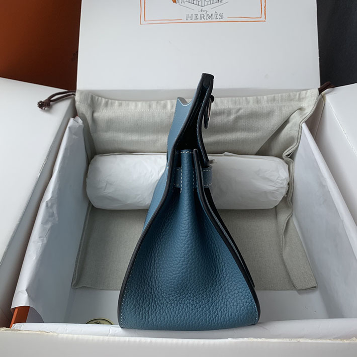 エルメス ジプシエールの通販 HERMES ジプシエール 28cm ブルージーン トリヨンクレマンス シルバー金具 H061784CK75 ジプシエール 28 定価 - 画像 (5)