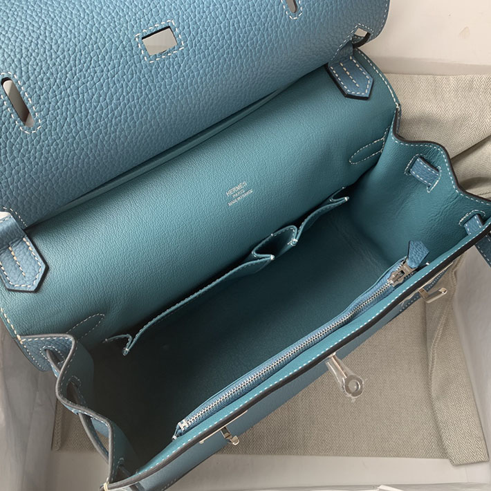 エルメス ジプシエールの通販 HERMES ジプシエール 28cm ブルージーン トリヨンクレマンス シルバー金具 H061784CK75 ジプシエール 28 定価 - 画像 (2)