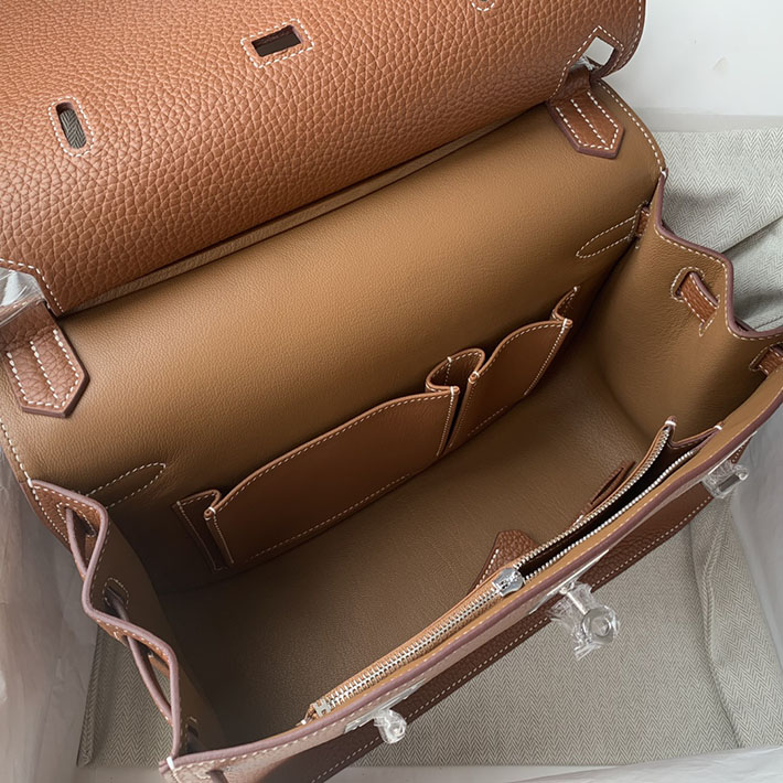 エルメス ジプシエールの通販 HERMES ジプシエール 28cm ゴールド トリヨンクレマンス シルバー金具 H061784CK37 エルメス ジプシエール 定価 - 画像 (4)