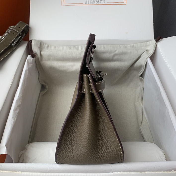 エルメス ジプシエールの通販 HERMES ジプシエール 28cm エトゥープ トリヨンクレマンス シルバー金具 H061784CK18 エルメス ジプシエール メンズ - 画像 (6)